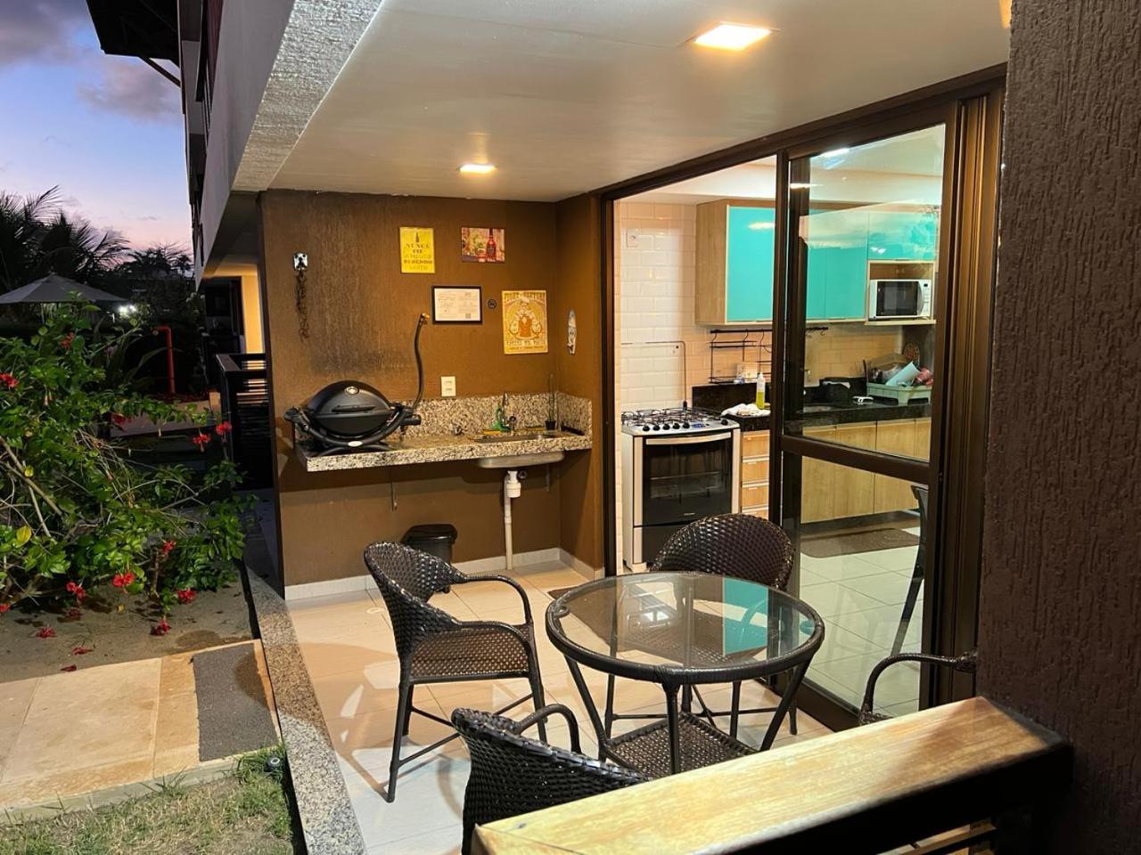 Luxuoso Flat 3 Quartos, Terreo, No Cupe Beach Living - Beira Mar De Порту-де-Галиньяш Экстерьер фото