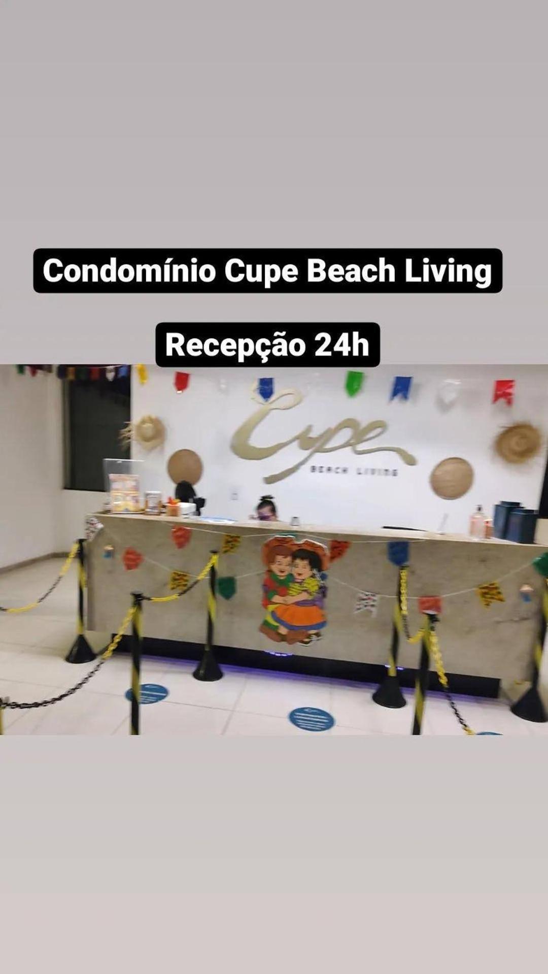 Luxuoso Flat 3 Quartos, Terreo, No Cupe Beach Living - Beira Mar De Порту-де-Галиньяш Экстерьер фото