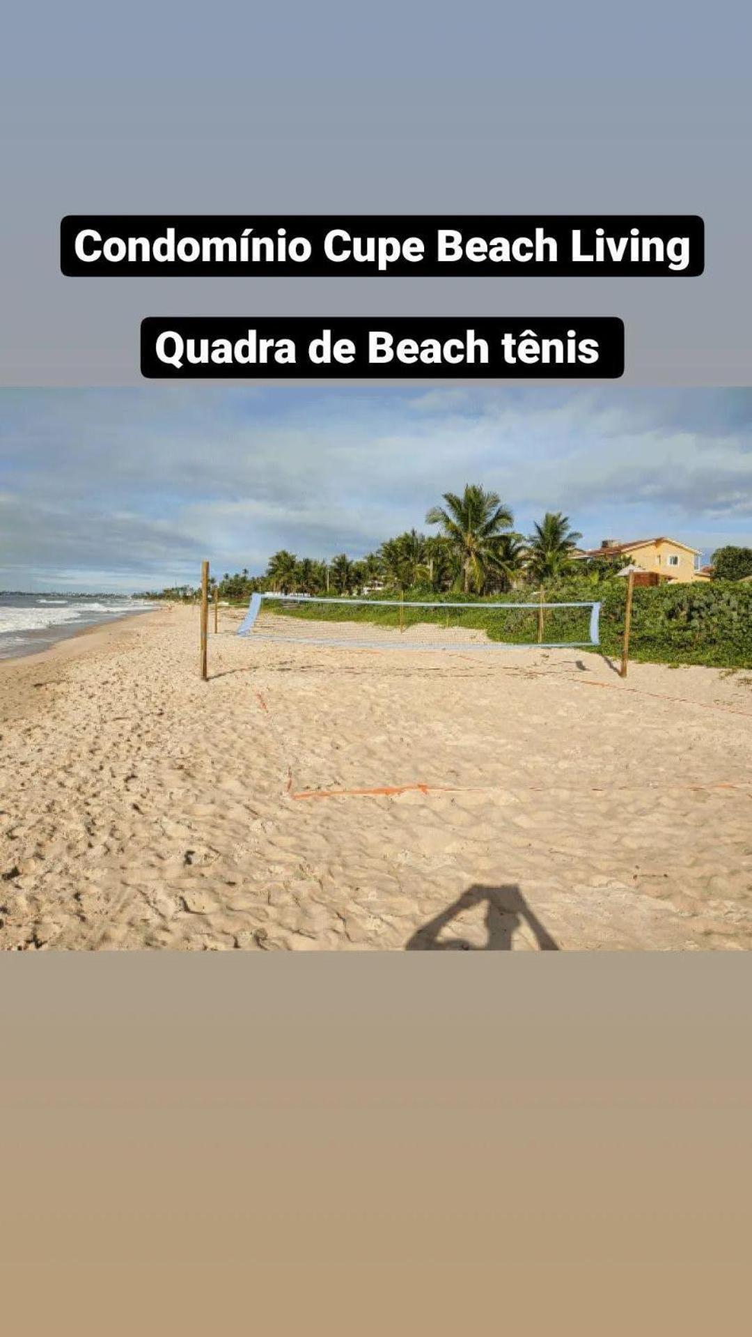 Luxuoso Flat 3 Quartos, Terreo, No Cupe Beach Living - Beira Mar De Порту-де-Галиньяш Экстерьер фото