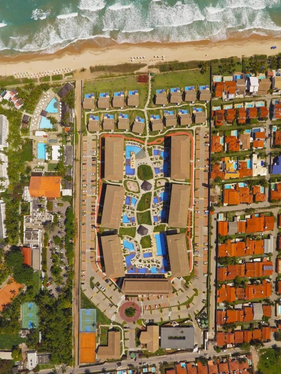 Luxuoso Flat 3 Quartos, Terreo, No Cupe Beach Living - Beira Mar De Порту-де-Галиньяш Экстерьер фото