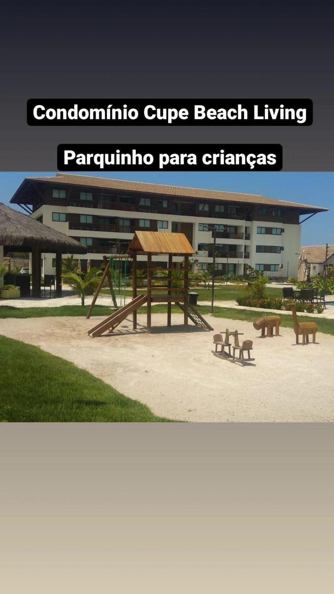 Luxuoso Flat 3 Quartos, Terreo, No Cupe Beach Living - Beira Mar De Порту-де-Галиньяш Экстерьер фото