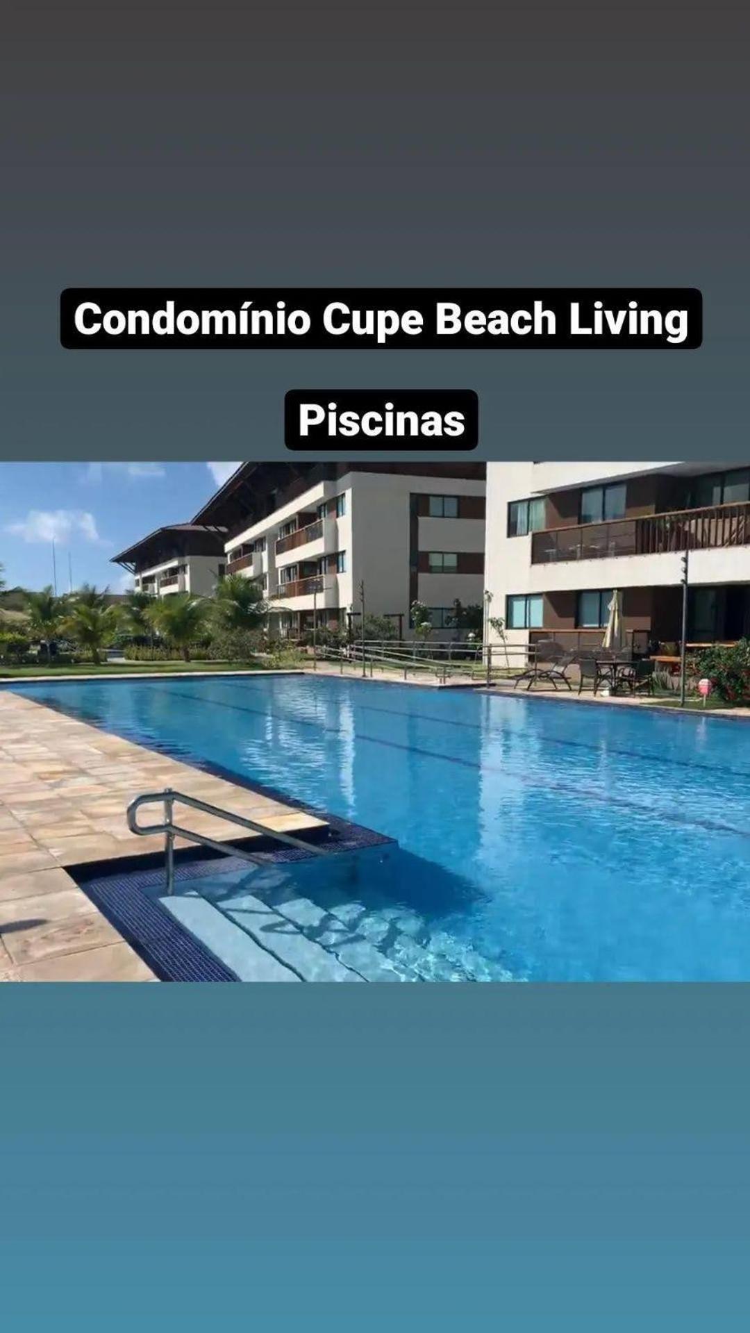 Luxuoso Flat 3 Quartos, Terreo, No Cupe Beach Living - Beira Mar De Порту-де-Галиньяш Экстерьер фото