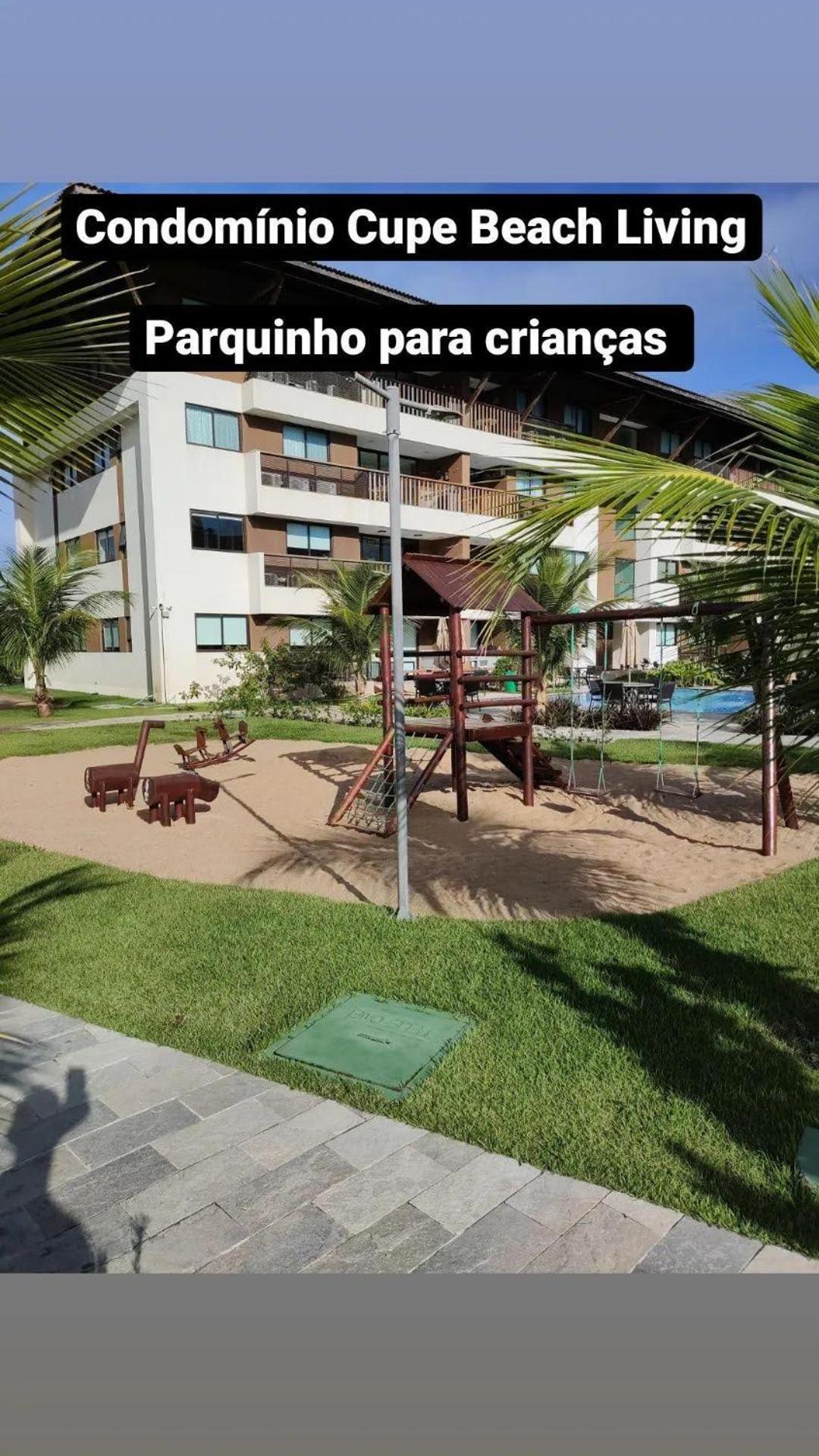 Luxuoso Flat 3 Quartos, Terreo, No Cupe Beach Living - Beira Mar De Порту-де-Галиньяш Экстерьер фото