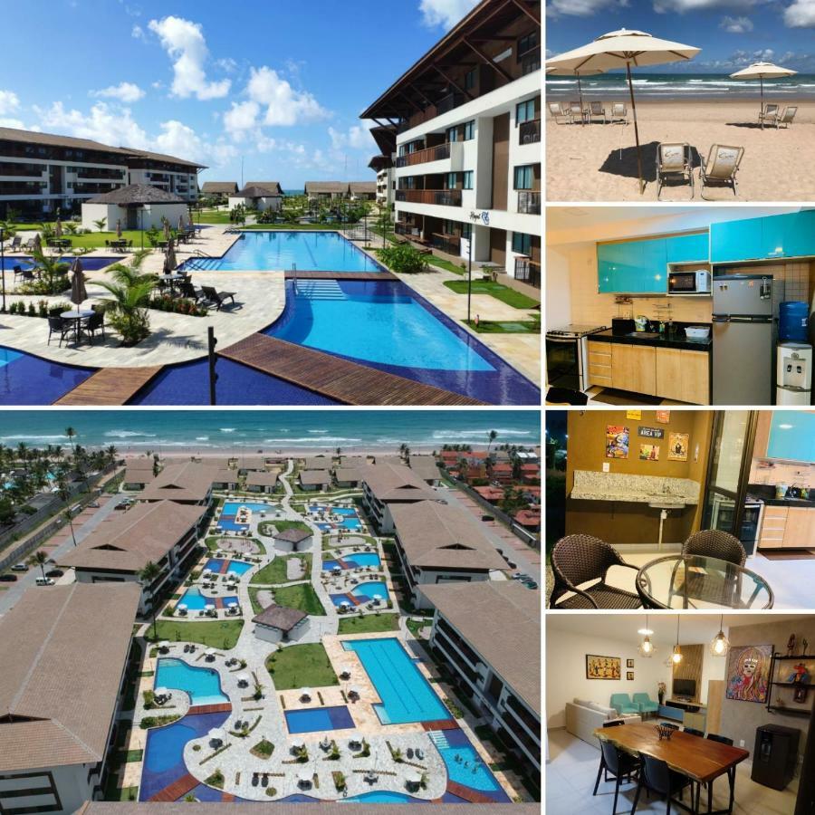 Luxuoso Flat 3 Quartos, Terreo, No Cupe Beach Living - Beira Mar De Порту-де-Галиньяш Экстерьер фото